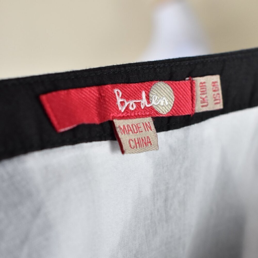Boden Printed Knee Length A-Line Skirt - 6 - Picture 7 of 7